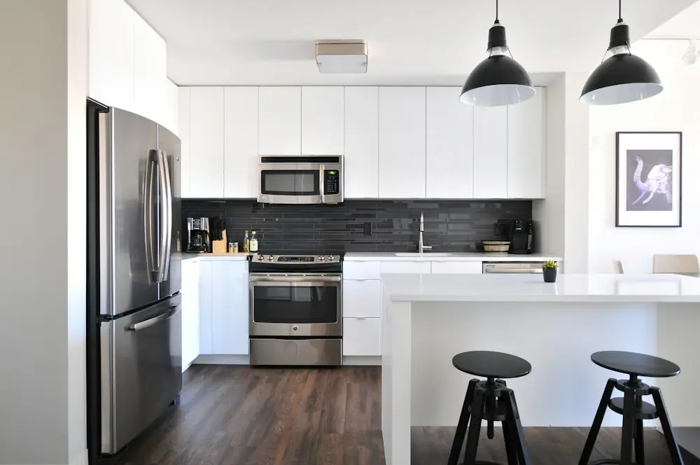 Cuisine blanche propre